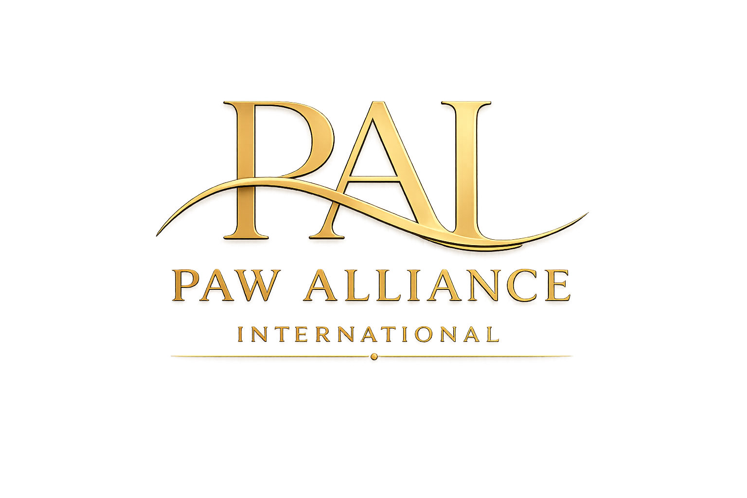 Luxuriöses Paw Alliance International-Logo